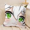 Nahida Cute Genshin Impact Cushion Cover Silky Short Plush Invisible Zipper Dustproof Sofa Pillow Case For Home Decor