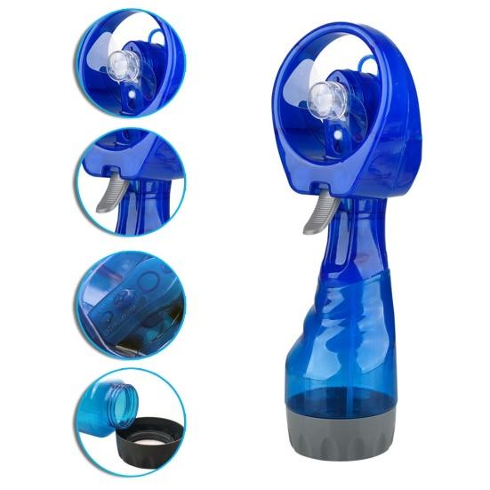 Mini Portable Powered Water Outdoor Handheld Battery Mist Spray Luftkylningsfläkt