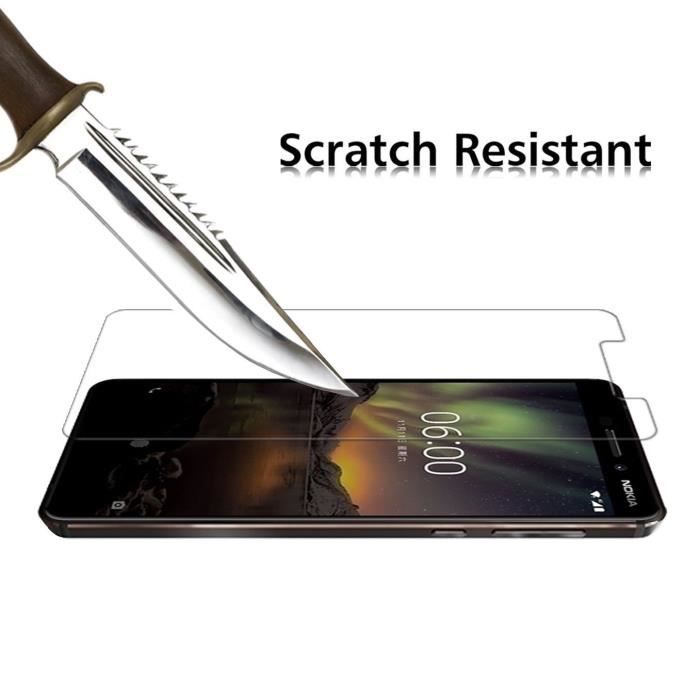 Film de protection - Phonillico® - NOKIA 6.1 - Verre trempé - Résistant aux rayures - Ultra résistant