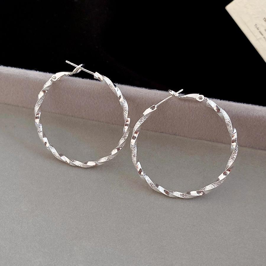 Серьги-подвески в виде скрученных кругов, Личность, Простые, Модные, Элегантные серьги, Серьги, Серьги, Женские