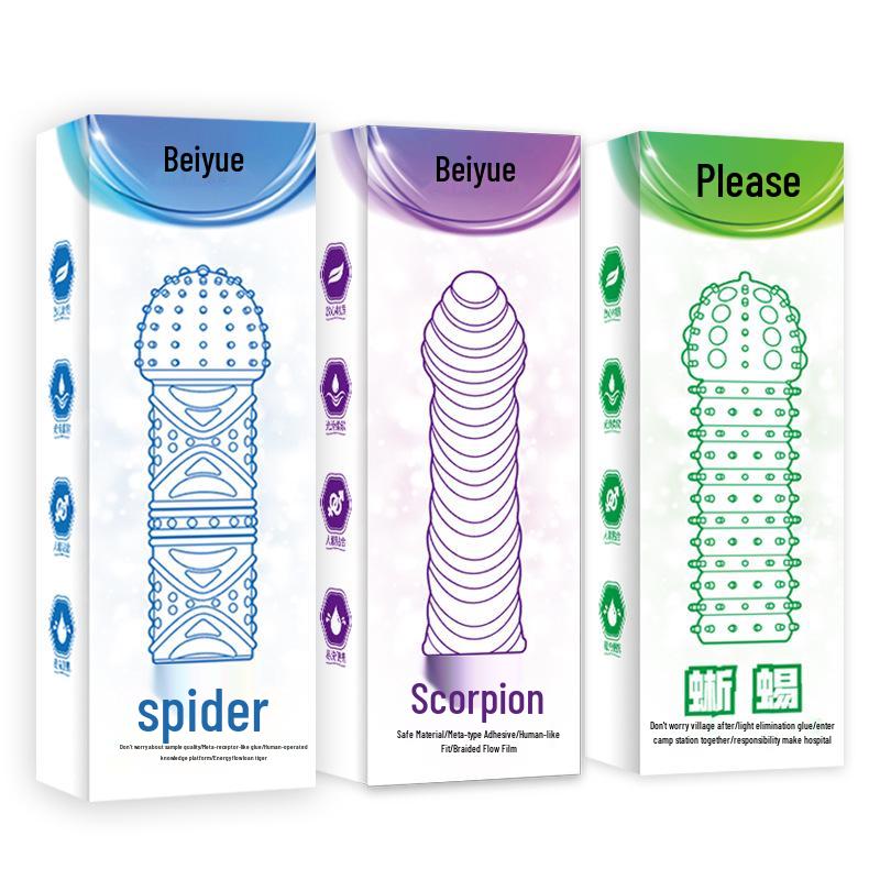 Men's Wolf Tooth Finger Cots: Fun Adult Products with Lizard, Scorpion, and Spider Covers
