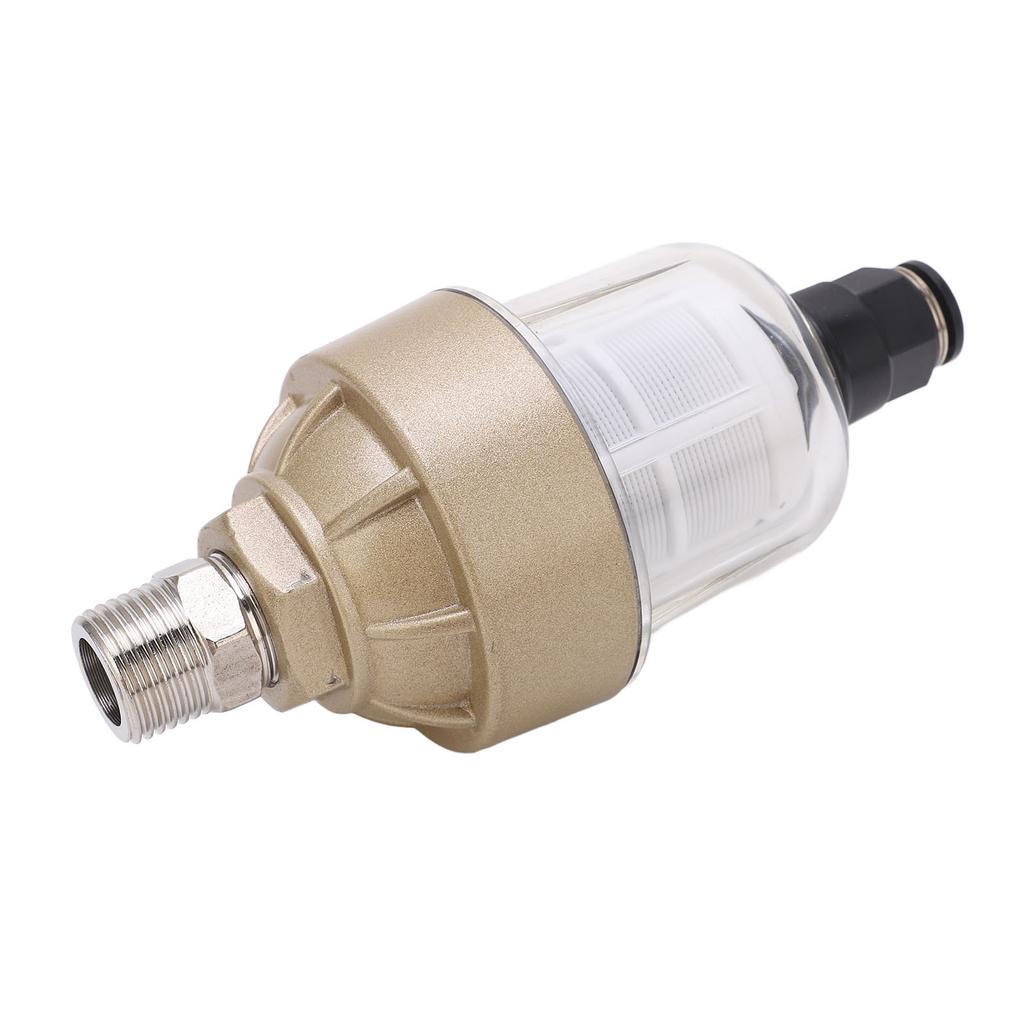 G12in Translucent Water Drain Valve Automatic Coolant Drainer Compressed Air Filter Floating Ball