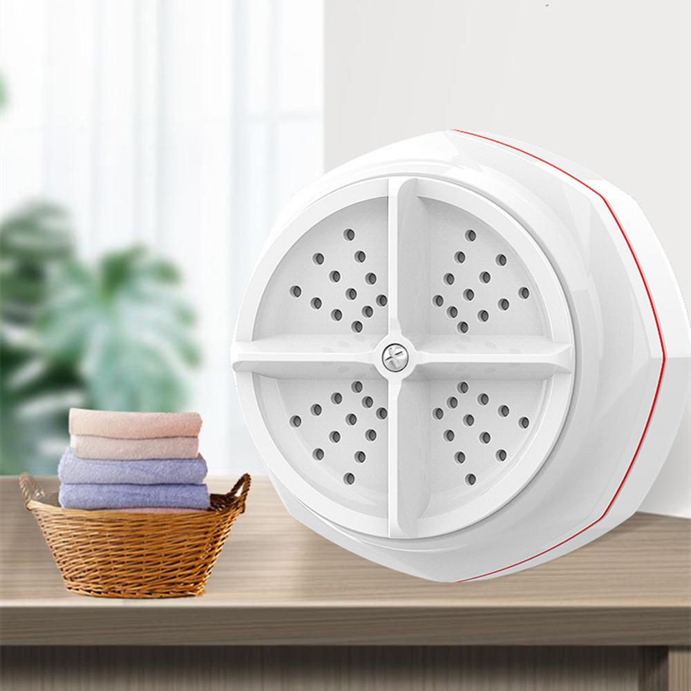Portable USB Mini Washing Machine Turbine Laundry Washer Rotating Washer White
