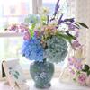 Ceramic Vase Chinese Retro Bottle Blue and White Porcelain Flower Vase Flower Arrangement Accessories Home Decoration