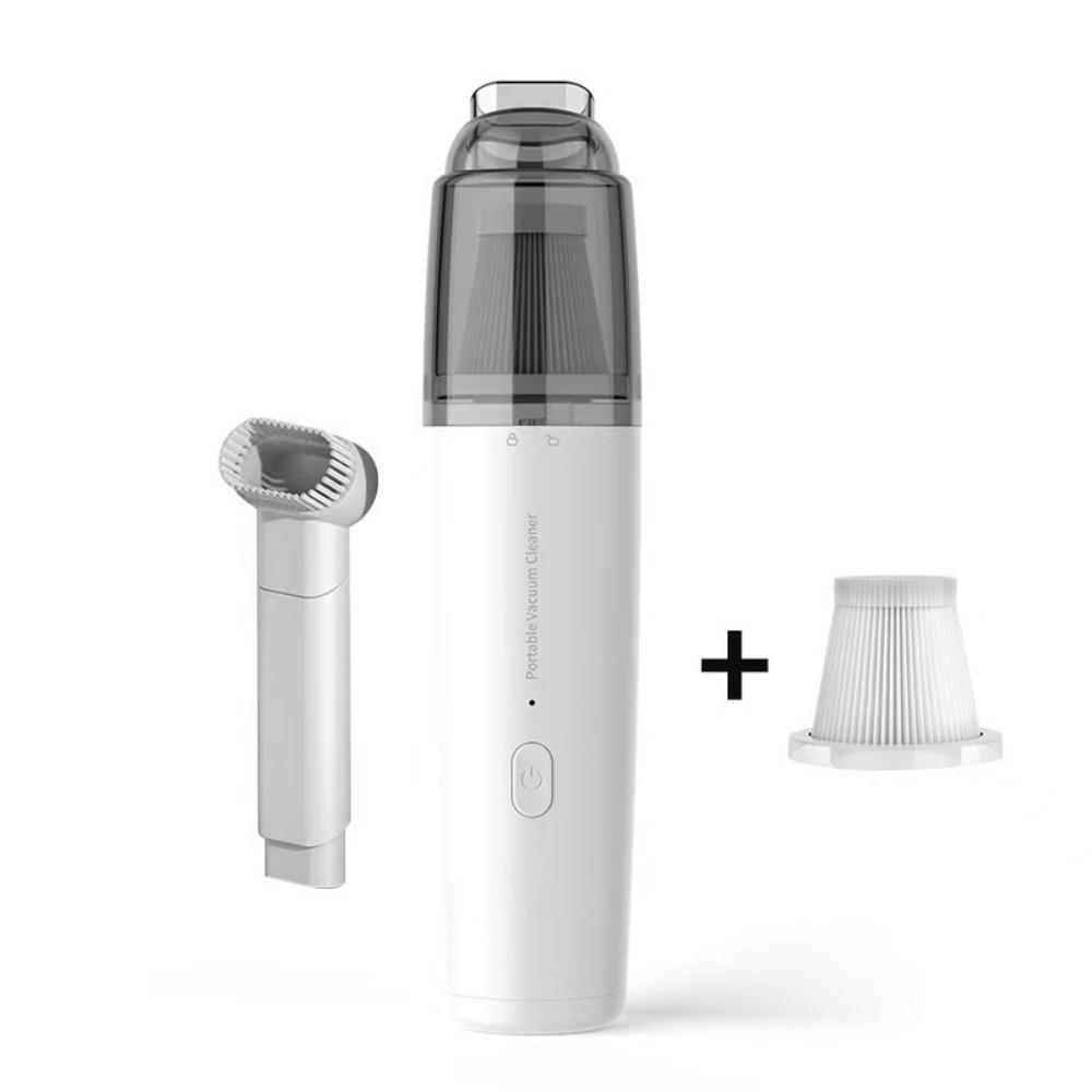 

Auto Dust Remover Handheld Desktop Vacuum Cleaner Portable Car Vacuum Cleaner Bed White Plastic Filter
