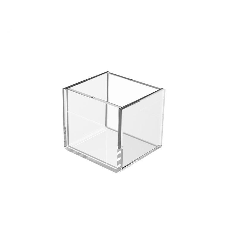 

Пластиковый держатель для ручек, ящик для хранения косметики, многофункциональный акриловый ящик для хранения косметики, прозрачная подставка для ювелирных изделий, 14 см x 14 см