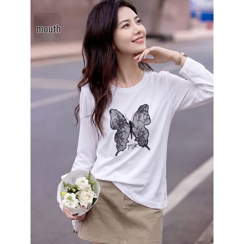 Women's Pure Cotton Long Sleeve T-Shirt