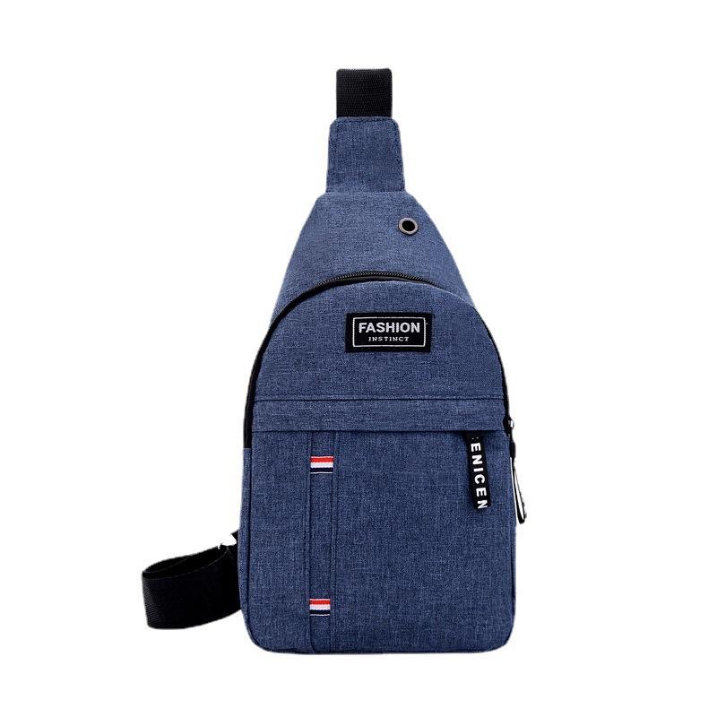 [Same-Day Delivery] Fashion Trend Shoulder Messenger Bag Men'S Large-Capacity Leisure Sports Men'S Bag Breast Bag Heat