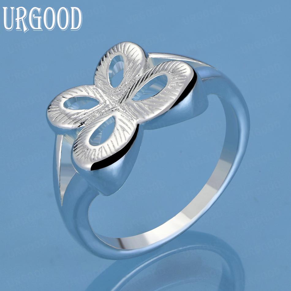 925 Sterling Silver Wedding Jewelry Fashion Butterfly Ring
