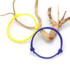 2Pcs/Set Grade A 3mm Ethnic Cord Chain Bracelet Men Women Handmade Sliding Ukraine Flag Color Braslet Lucky Red Thread Braclet