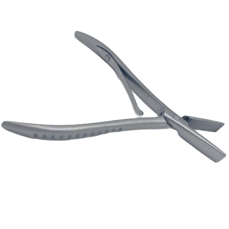 1 PC 7 Inch Silver Stainless Steel Clamp Hair Extension Plier with Two Holes Keratin Hair Extensions Removal Tools