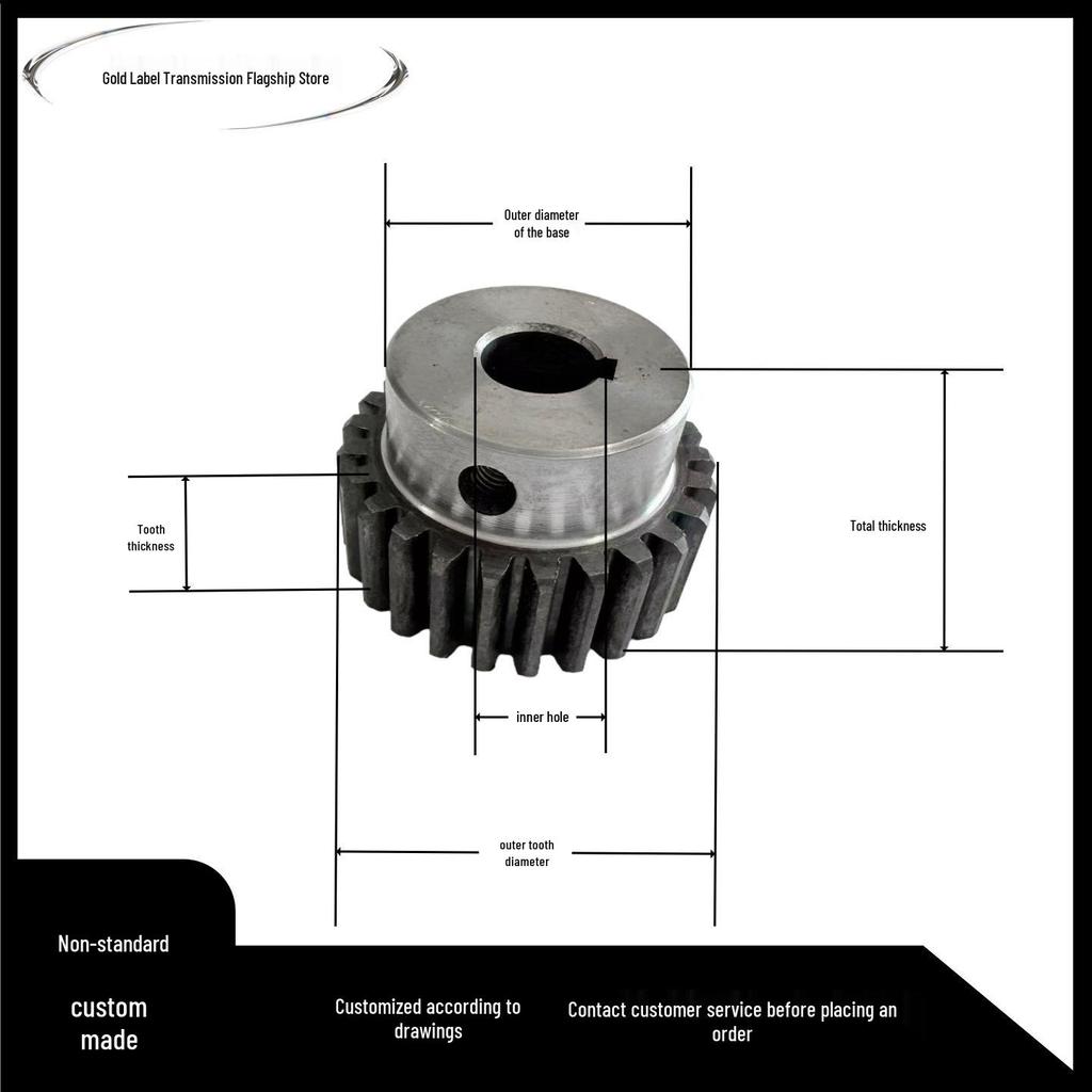 Boss Gear 2: Customizable Spur Motor with Shoulder Gear Module