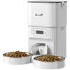 Automatic Cat Feeder Timed Portion Control Pet Food Dispenser with 2 Stainless Steel Bowls