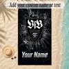 StrandtuchVfB Stuttgart FC Benutzerdefinierter Name Text Personalisierbares Weiches Handtuch für Strand Pool Innenbereich Heimdekoration Geschenk
