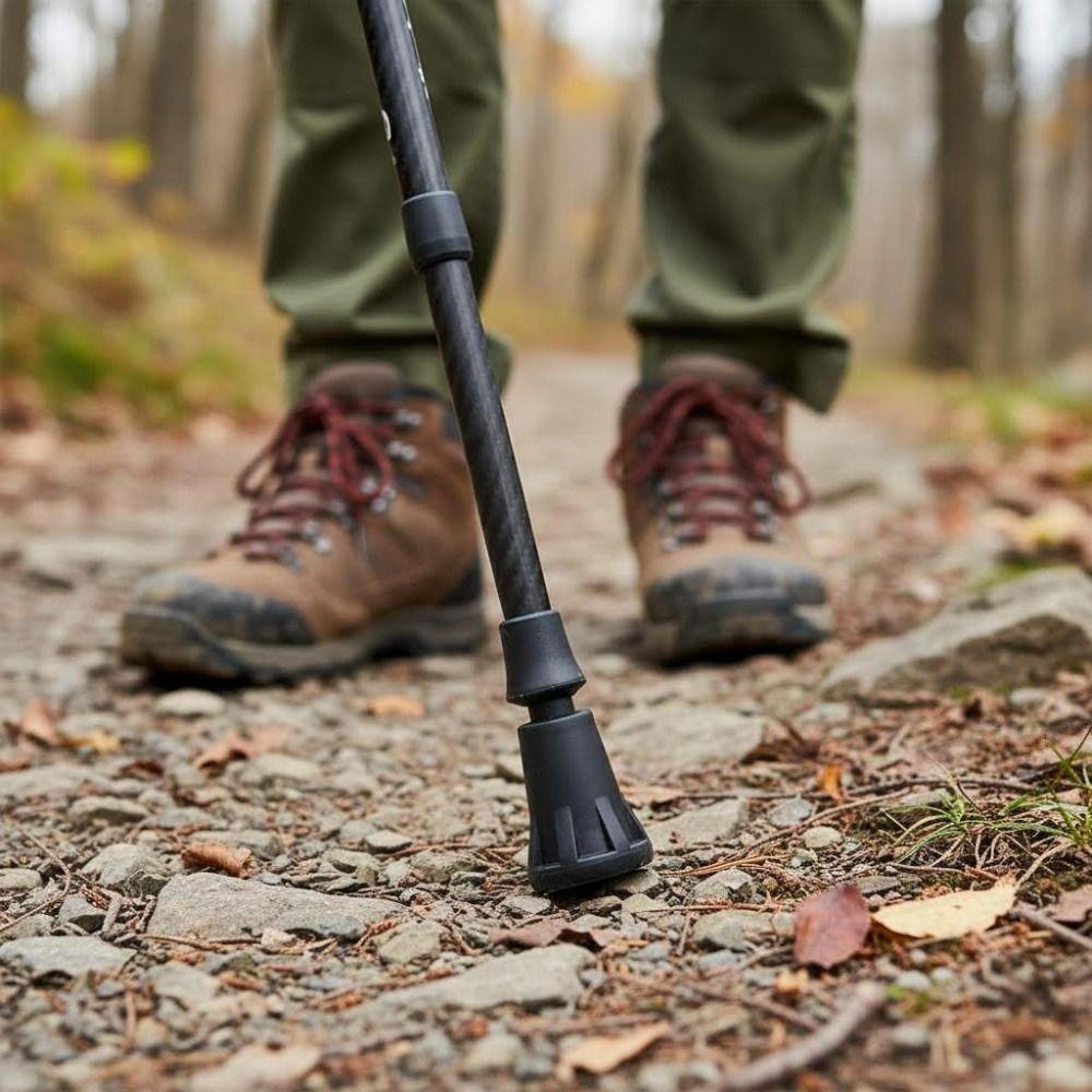 15 Pcs Plastic Walking Stick Cap Enhanced Grip End Caps Protector Durable Hiking Pole Tip Walking
