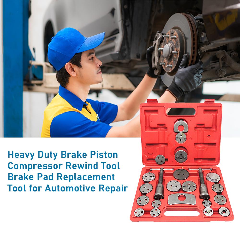 

22 PCS Disc Brake Pad Piston Caliper Heavy Duty Brake Piston Compressor Rewind Tool Brake Pad Replacement Tool for