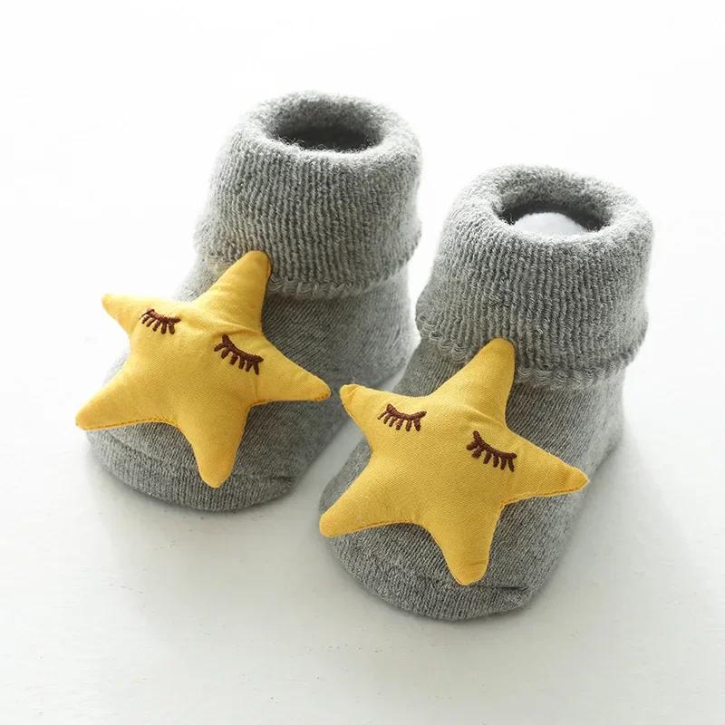 

Autumn Winter Thicken Warm Stitch Cotton High Long Socks Cute 3D Doll Boy Girls Floor Clothing for Baby Kid Children Accessories 0-1 years old