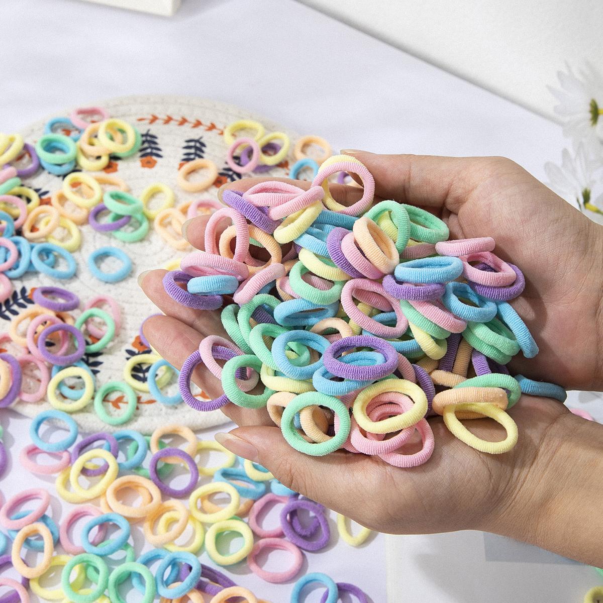 

200/300 шт. Гумки для волосся для жінок/дівчат, еластичні гумки для волосся, для хвостика, гумки, скранчі, аксесуари для волосся для дівчинки, пов язка на голову