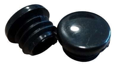 Internal end cap for pipe profile Ø 21.3 1/2" 20 PCS BLACK