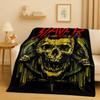 HD Slayer Thrash Metal Rcck Music Band Sign Flannel Blanket,Ultra Soft Warm Plush Throw for Home Bedroom Bed Sofa Cover Gift Kid