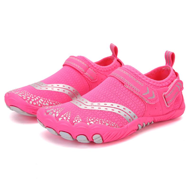 Quick Drying Wading Sneakers for Boys Girls Breathable Kids Swimming Aqua Shoes Anti-slip Lightweight Water Sports Shoes for Surfing Diving Boating