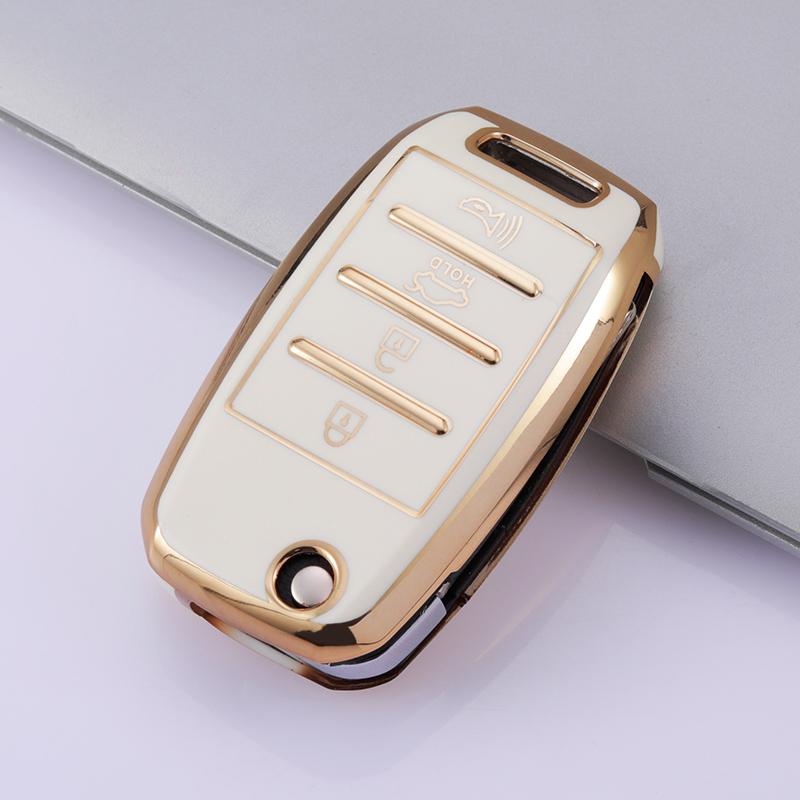 3/4 Button TPU Car Remote Key Case Cover Shell for Kia Rio 3 K2 Ceed Cerato K3 Sportage 4 Picanto K5 Optima Sorento Forte Stinger 2017 2018