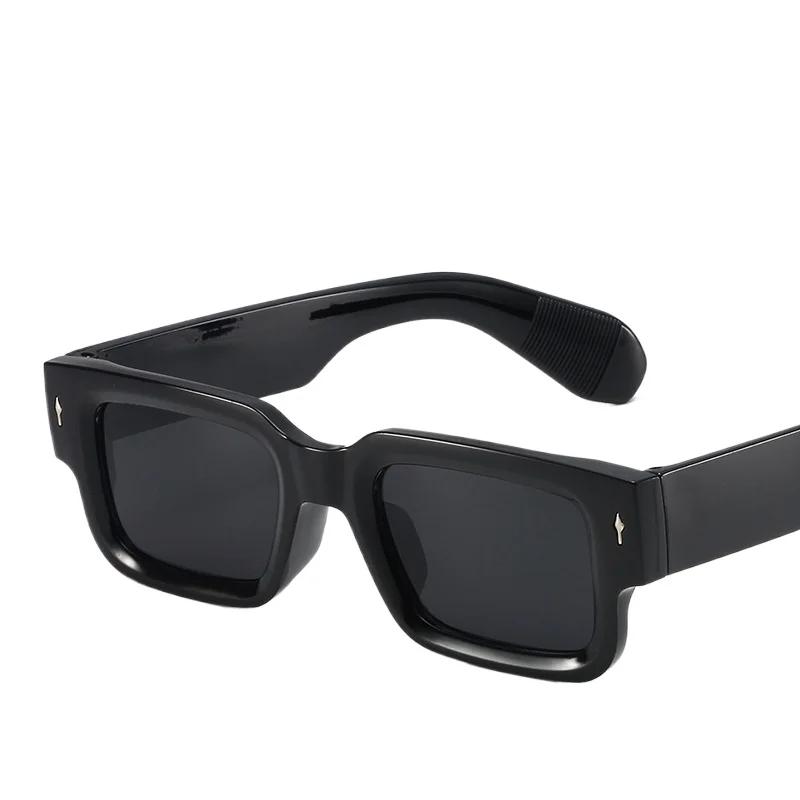 New Men Punk Retro Rectangle Frame Sunglasses Fashion Sun Glasses Luxury Brand Design Glasses UV400 Eyewear Women Goggles