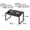Yamazaki Tower Pet Food Bowl Stand Angled High Prevents Fast Measures 29cm W X D X Model 10242 Set, Type, Black, Eating, 15.5cm 17.6cm H,