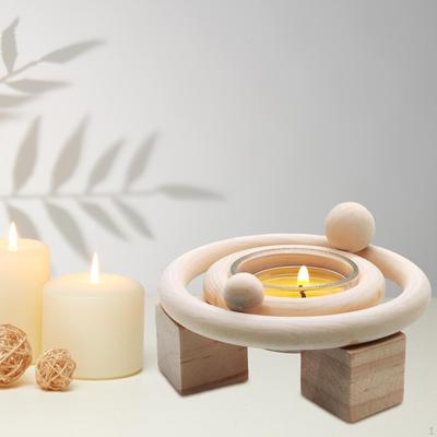 Kerzenhalter aus Holz, Kerzenständer, Tafelaufsatz, Tassenständer für Schreibtisch-Geburtstagsparty