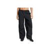 Under Armour Unstoppable Solid Loose Fit Button Design Soft Straight Leg Casual Pants Women bottoms Black 1388856-001