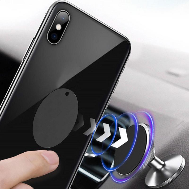 Magnetic Metal Plate For Car Phone Holder Universal Iron Sheet Disk Sticker Mount Mobile Phone Magnet Stand For Phone Cases