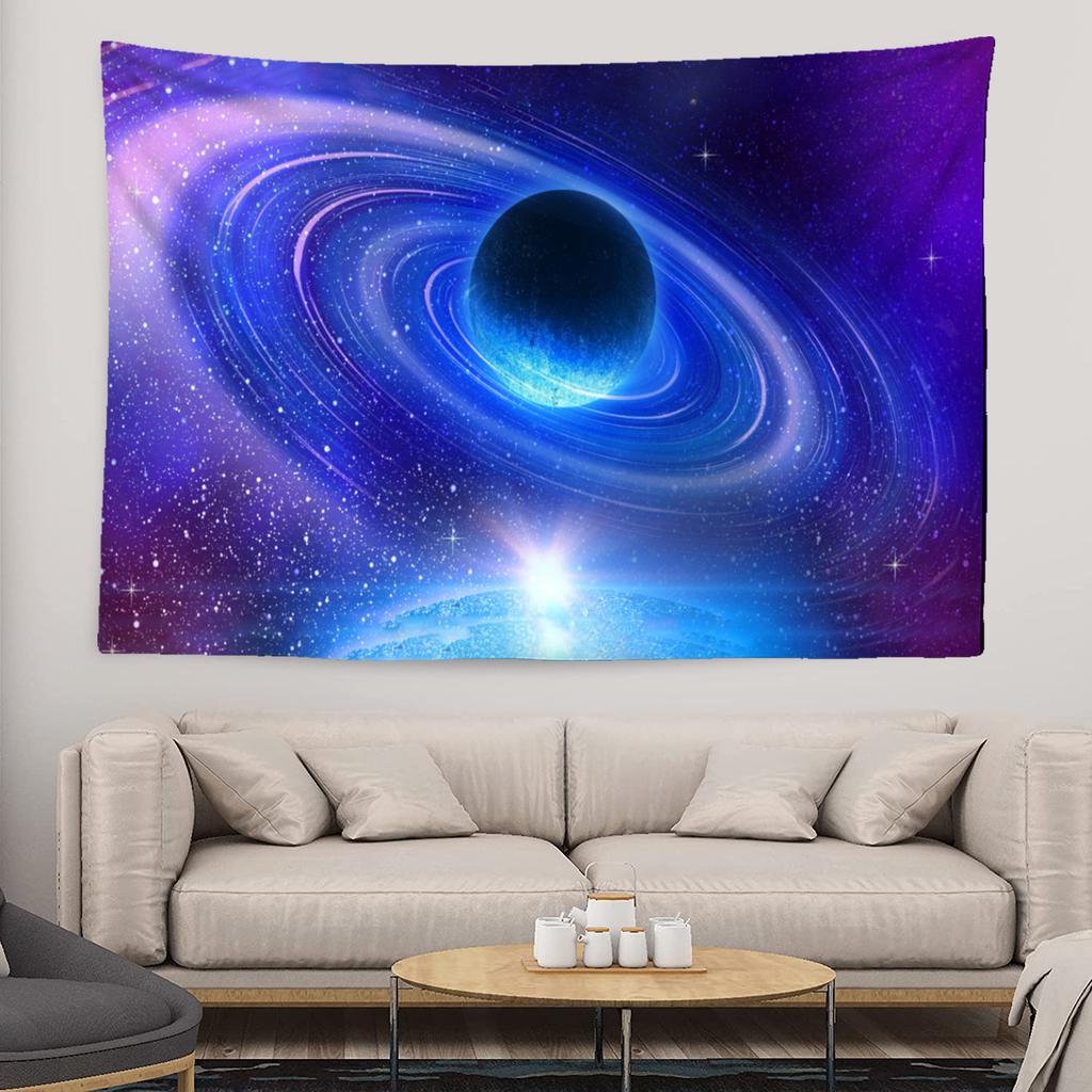Starry Sky Galaxy Tapestry Fantasy Cloud Cover Wall Hanging Bohemian Hippie Witchcraft Art Dormitory Decoration