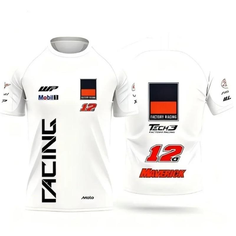 Breathable Quick Dry Motorcycle T Shirt for Summer Casual Short Sleeve Sports Tee Suitable