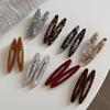 2pcs Acetate Hair Clips Hollowed Oval Geometric Barrettes Side Pins Hairpin Women Hair Accessories Hollow Hair Clip
