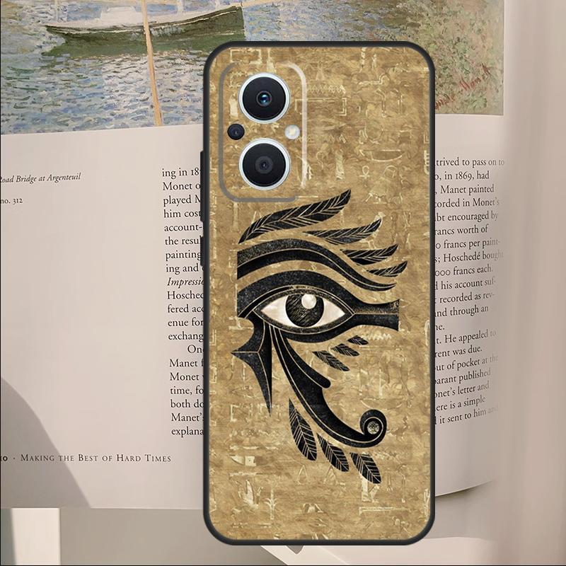 Egyptian Eye of Horus Art Cover For OPPO Reno 11F 12F 13F 14F 10 11 12 13 14 Pro 7 8 Lite OPPO Find X6 X8 X9 Pro Case
