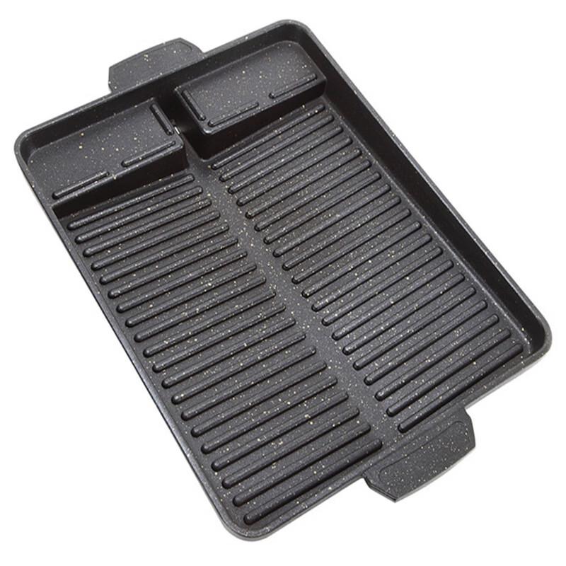 Cmaos Portable Rectangular BBQ Grill Pan