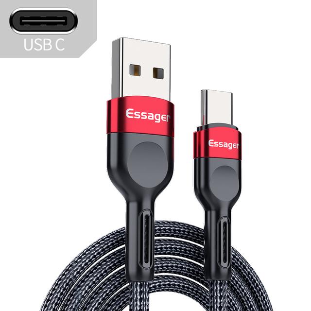 Essager 3A USB Type C Cable Micro USB Fast Charging Data Cable Mobile Phone Charger USB C Microusb Wire Cord For Samsung Xiaomi
