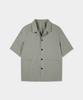 BIRBANTE Comfort Open Collar Half Shirt - Light Khaki