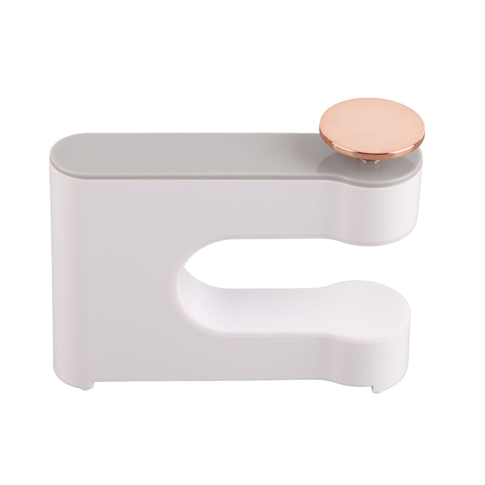 

Hair Dryer Holder Blow Dryer Rack Wall Mount for Bathroom Bedroom Hair Care Styling Tools Organizer Small Grey