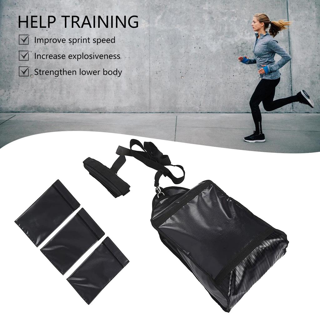 Adjustable Weight Resistance Sled Trainer with 3 Weight Sandbags for Sprinter Speed Training Indoor and Outdoor