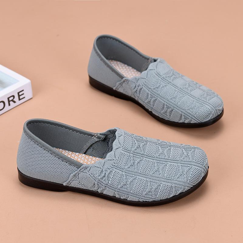 Shoes Women's Versatile New Spring Breathable Flat Bottom Lightweight One-pedal Hollow Mesh Shoes Trendy Fashion Casual Shoes
