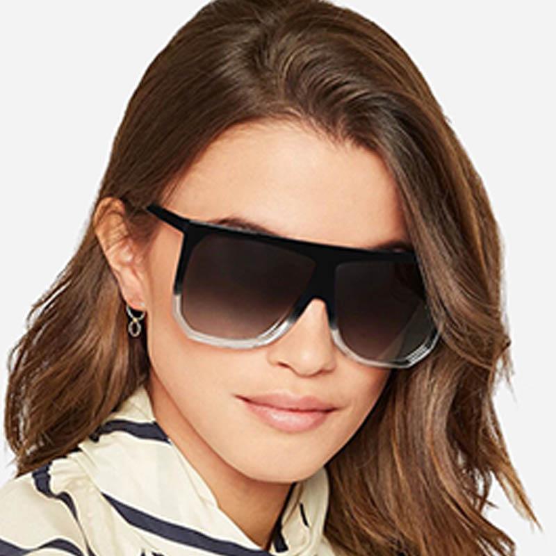 

Женские винтажные солнцезащитные очки Oculos De Sol с квадратным градиентом UV400 в большой оправе, женские солнцезащитные очки