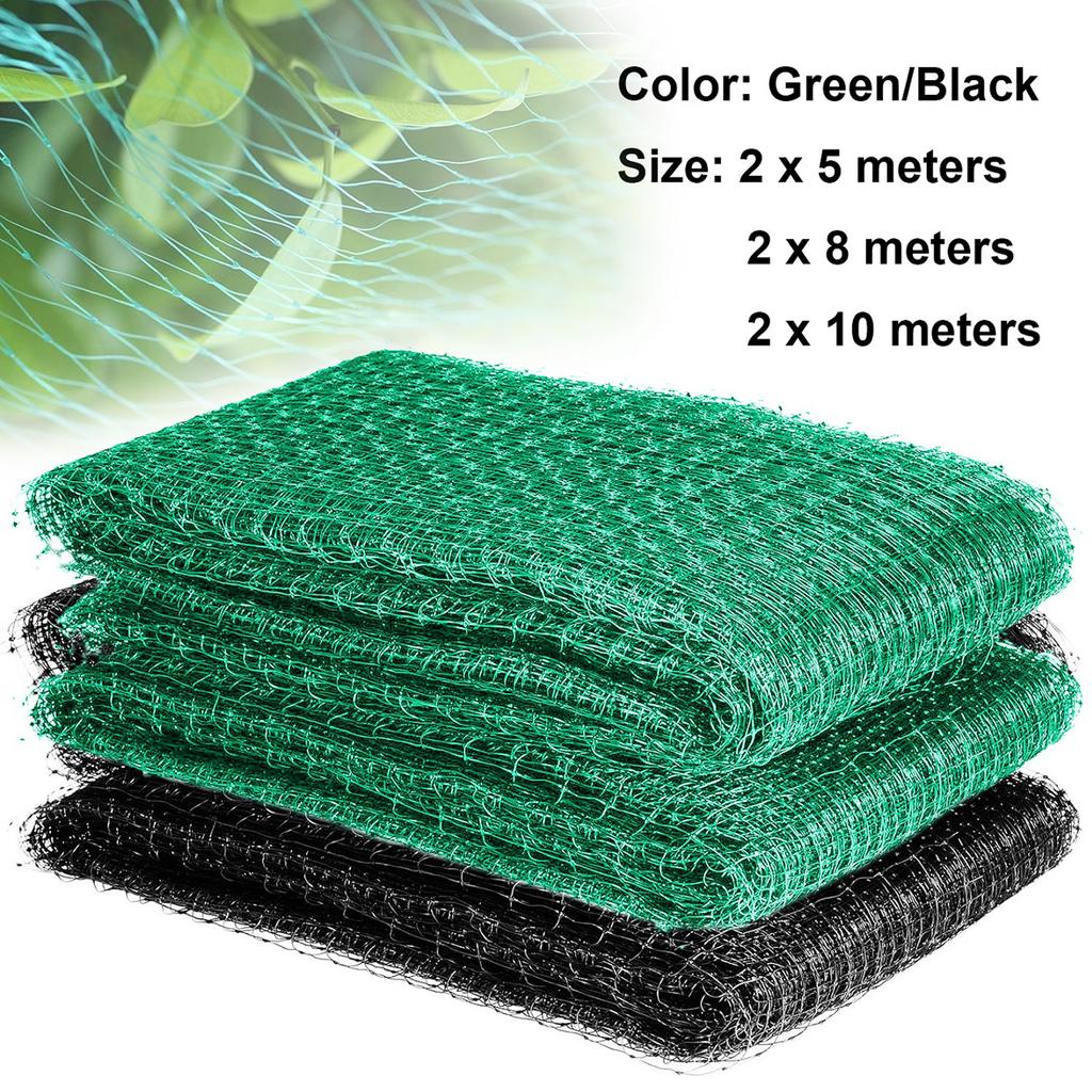 Green/black bird netting polyethylene extruded netting black thickened net aquaculture net greenhouse net orchard net