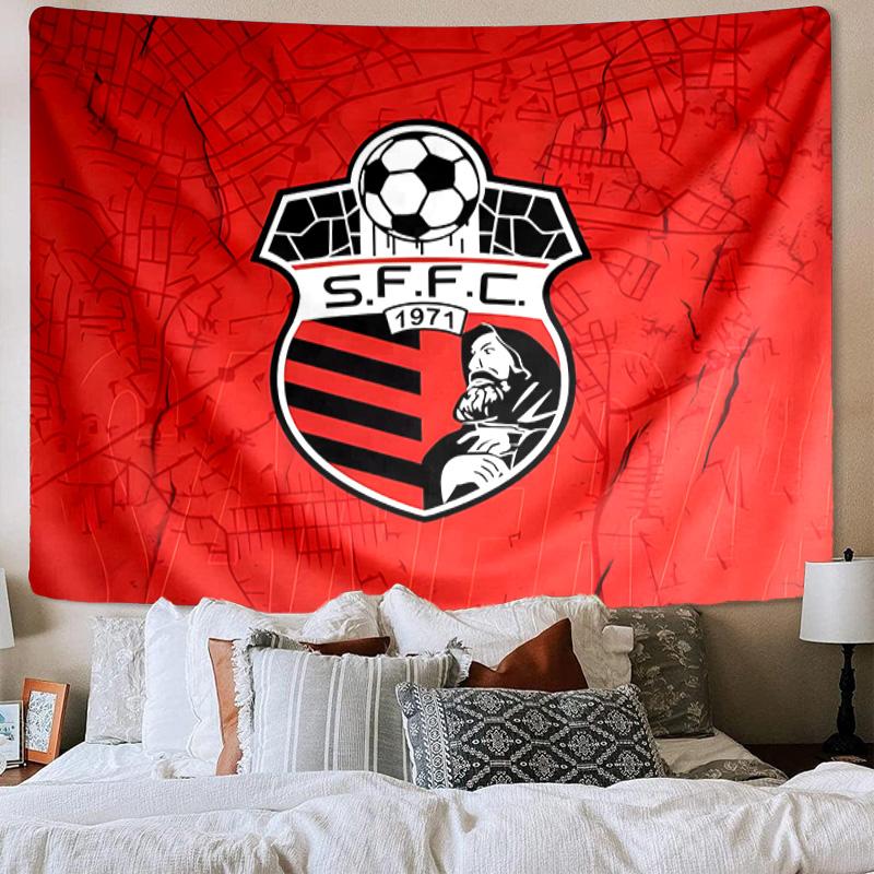 1PC Santos Futebol Emblem Tapestry, Unique Design Tapestry, Wall Decor for Bedroom,Livingroom, Playroom,Heartwarming Fan Holiday Gifts