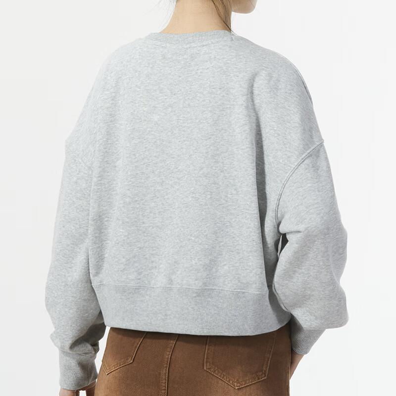 Puma Letter Logo Embroidered Running Sports Fitness Casual American Hoodie Women Hoodies Gray 626169-04