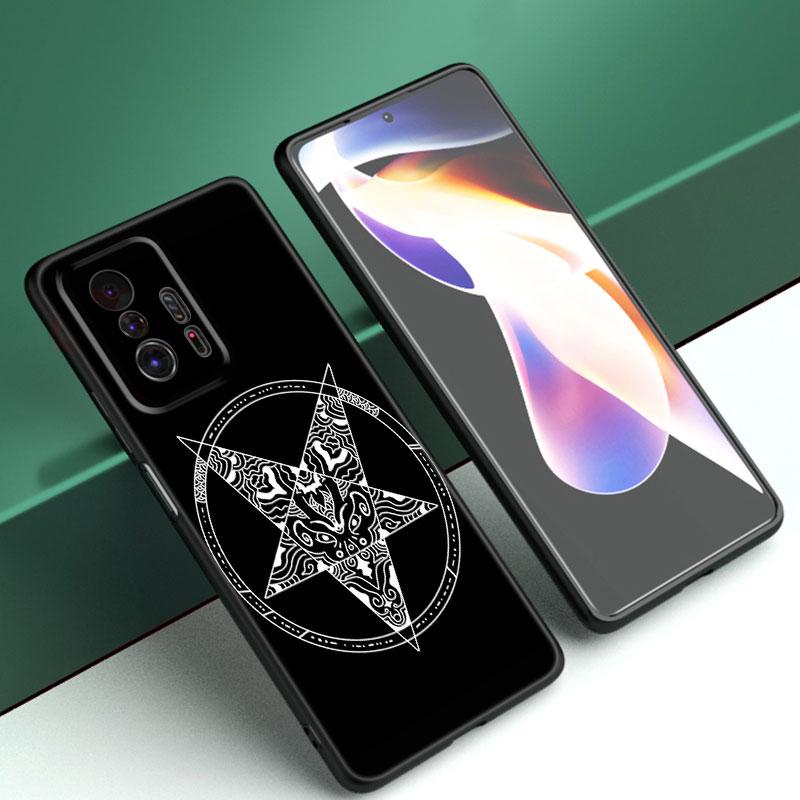 Wiedźma i Kot Etui na Telefon na Zamówienie Dla Xiaomi Mi A2 8 9 SE Note 10 10T 11 12 Lite 9T 11T 12S 12T Pro A3 6X 12X Miękkie TPU Czarne Etui