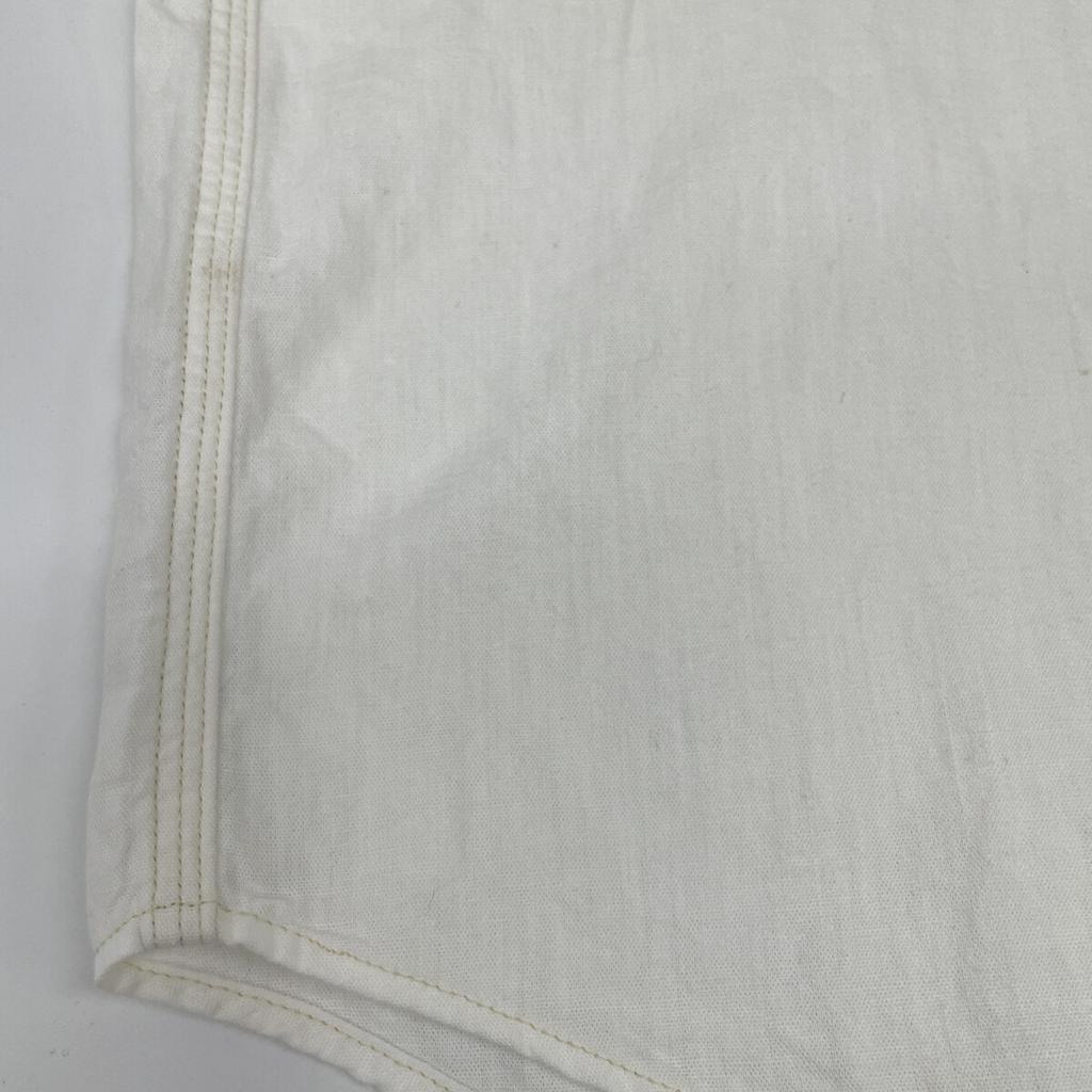 RRL White 25 Stainless Steel Selvedge Detail Chambray Work Shirt Tops S whiteUsed