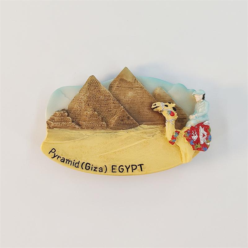

Egypt desert Pyramid 3D Stereoscopic landmark buildings Tourism Souvenirs Resin painting Decoration home Refrigerator magnets
