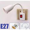 Integrierter Schalter E27 Lampenfassung Flexibles Stromkabel