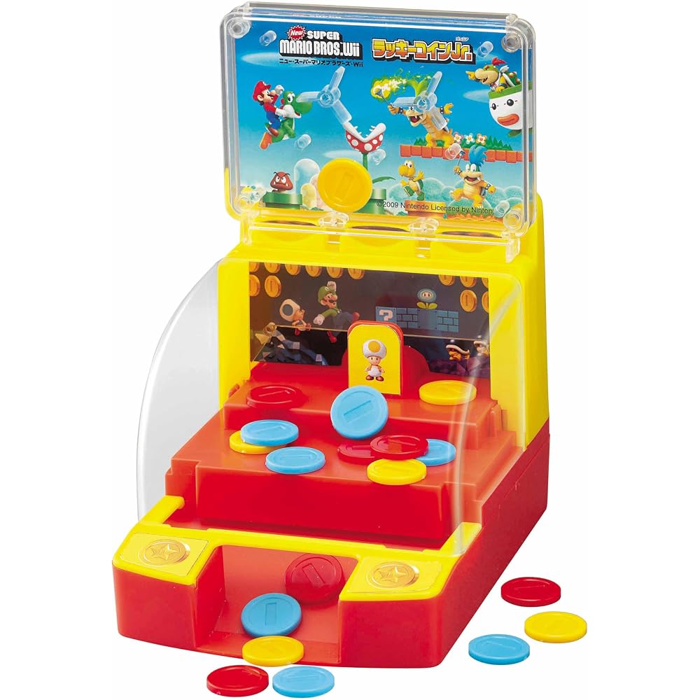 Epoch (EPOCH) Super Mario New Super Mario Bros. Wii Lucky Coin Jr. ST Mark Certified Toy Game Pla...